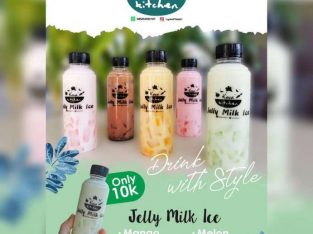 Minuman Segar Jelly Milk Ice