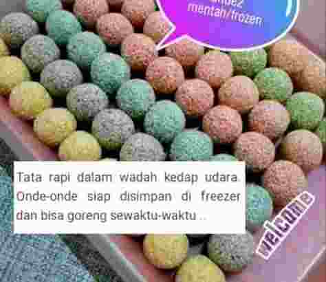 Jual Onde-Onde Mini Rainbow