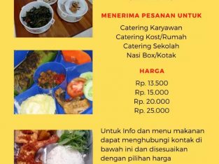 Palembang catering kantor, kost, sekolah, rumah