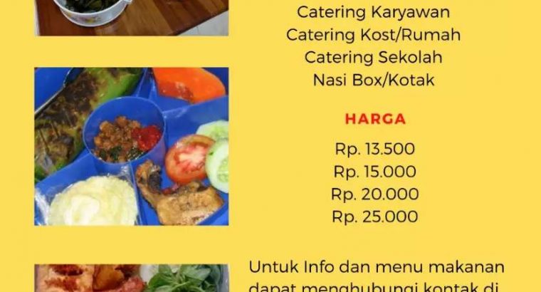 Palembang catering kantor, kost, sekolah, rumah