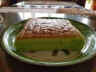 Ogura Pandan Cake