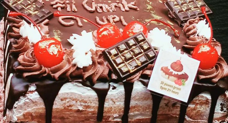 Custom Kue Tart Ulang Tahun Blackforest