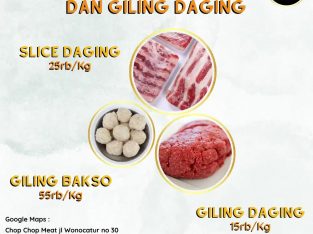 Jasa Slice Daging, Giling Bakso