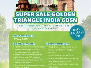 ✨🇮🇳 SUPER SALE INDIA 6D5N! 🇮🇳✨